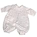 Dressy Daisy Baby Boy's Embroidered Cross Satin Baptism / Christening Romper Formal Suit With Hat Infant Size 0-3 Months White