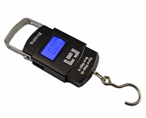 Preisvergleich Produktbild Feinwaage 50kg-10g Digitale Hängewaage tragbare elektronische Gepäckwaage