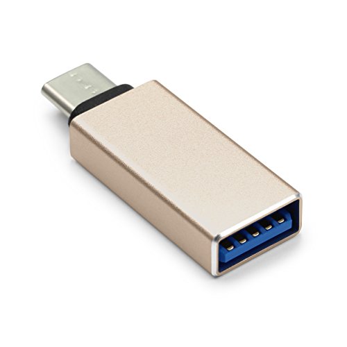 Urcover® USB-C auf USB 3.0 A OTG Adapter / Konverter Umwandler von USB Type-C Input in Micro-USB für Typ-C Geräte wie MacBook Pro , MacBook (2015) , ChromeBook Pixel , Nexus 5X , Nexus 6P , Nokia N1 , OnePlus 2 und weiter [Gold] - 3