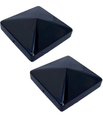 Lokatall Metal Fence Post Caps, 102x102mm Square Cover Fit 4"×4" Posts