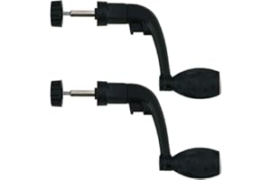 SQUAREZHENBO 2 x schwarze Angelrollengriffe, universelle Angelrollengriffe, Ersatzgriffteile, Rolle, Pflege, Angelzubehör