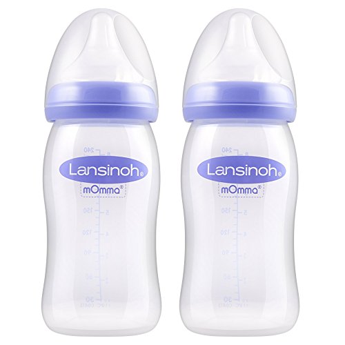 Lansinoh Weithalsflasche mit NaturalWave Sauger