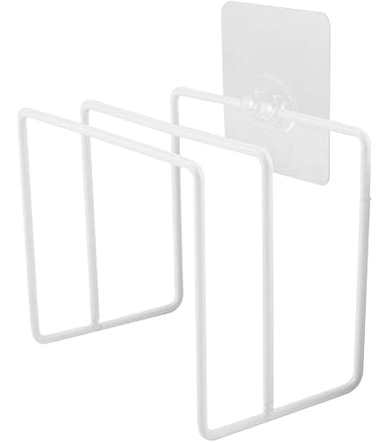 Soporte Organizador Para Tapas De Ollas De Acero Cromado - Con Diseño En U, Ahorra Espacio En La Cocina (14.5x14 Cm)