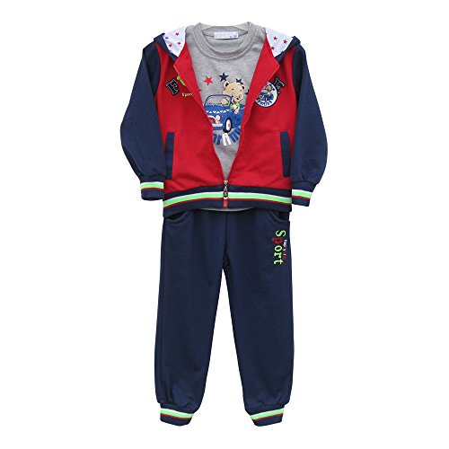 Gallux Bekleidung Baby Boys' Tracksuit Red Red / Grey
