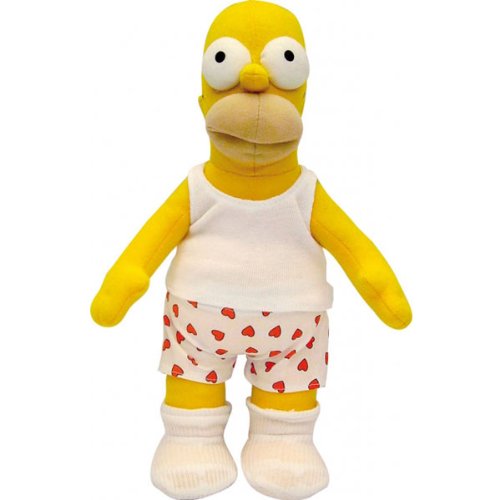 Preisvergleich Produktbild United Labels - 0804517 - Plüschfigur The Simpsons - Homer Simpson mit Herzchen-Boxershort