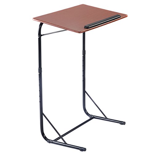 U Form Laptoptisch Notebooktisch Computertish Beistelltisch Pflegetisch Seitentisch Verstellbar Betttisch Betttablett höhenverstellbar Notebookständer Laptopständer - 5