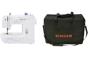 Singer Start 1306 Macchina da Cucire Meccanica, Bianco, Sconosciuta & 250032396-Borsa per Macchina da Cucire, Nero, 46 x 20.5