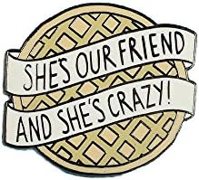 Punky Pins Eggo Stranger Things Inspired Enamel Pin Badge - One Size