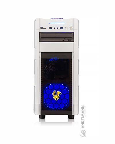 Ankermann-PC Gaming Pc Multimedia VR Ready WildRabbit GTX, Intel i5 7500 4×3,40GHz, MSI GeForce GTX 1060 6GB, 8GB RAM, 240GB SSD, Microsoft Windows 10 Professional, Flüsterleise, Cardreader 7in1, EAN 4260409319271 - 3