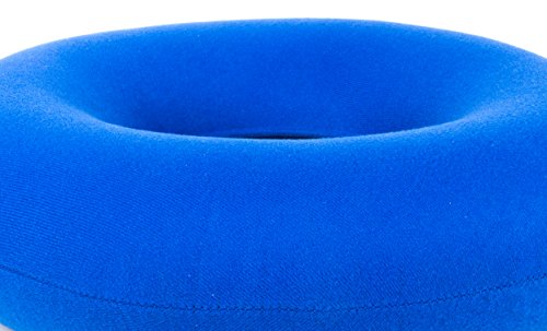 Care Ring (38 cm, Blau) – Aufblasbarer Sitzring / Hämorridenkissen / Orthopädische Unterstützung für Rückenschmerzen und Haltung / Steißbeinschmerzen / Afterschmerzen - 4