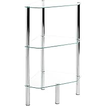 HAKU Möbel Table Basse Acier INOX, INOX, Verre Trempé 8 Mm - Dim.: L 120 Cm X H