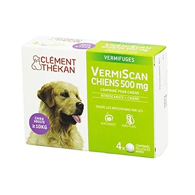 Clément Thékan Vermifuge Vermiscan Chiens 4 comprimés