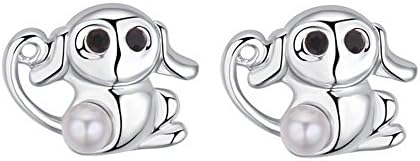 Oudora Monkey Pearl Shaped Style Made with Swarovski Pearl Fashion Women Jewelry Earrings