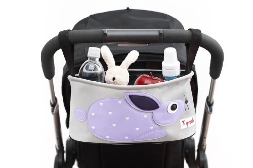 3 sprouts Kinderwagen-Tasche Hase Kaninchen Rabbit, mehrfarbig - 3