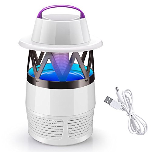 Preisvergleich Produktbild Home-Neat Umweltfreundliche LED Mückenfalle (Verbessertes Model), Insektenfalle Mit Vakuum Ventilator Zum Fangen Von Kleinen Insekten, Inklusive Kostenlosen Mückenlockstoff USB wechseln