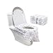 Produktbild Toilettensitzbezüge aus Papier, für Reisen, Krankenhaus, Haushalt, Badezimmer, Notwendigkeit, Einweg-WC-Sitzbezüge mit Kleber, rutschfest 50 Packs Pentacle
