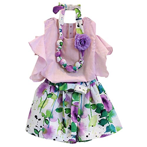 Aile Rabbit Cute Pink Cold Shoulder Top and Short Set