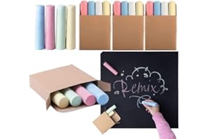 publiclick 40 tizas gigantes clasicas presentado en una cajas cartón, se sirven 10 cajas, 4 tizas por caja tizas (Clasicas)