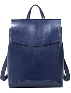 NiSeng Damen Rucksack Pu Leder Schulrucksäcke Tasche Backpack Casual Rucksack Handtasche Reiserucksack