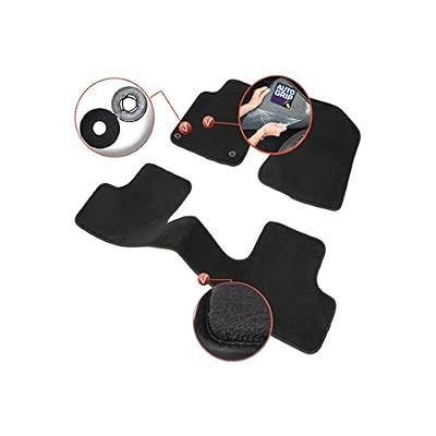 DBS 1764206 Tapis Auto - Sur Mesure - Tapis de sol pour Voiture - 3 Pièces - Antidérapant - Moquette Haute Qualité 1000g/m² - Finition Velours - Gamme Luxe