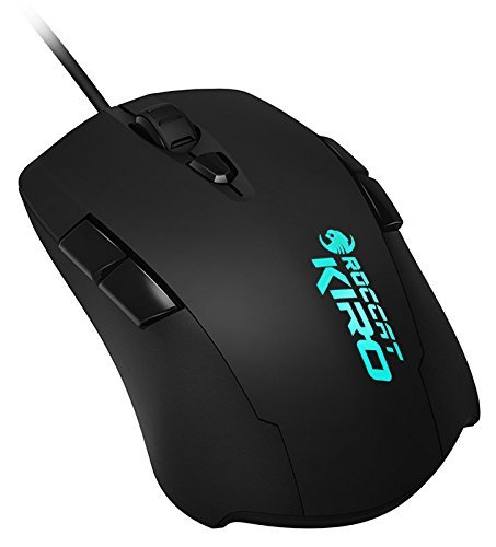 Preisvergleich Produktbild Roccat Kiro-Modular Ambidextrous Gaming Maus (4000 DPI, Rechts- / Linkshänder, Erweiterbares Design) Schwarz (Zertifiziert und Generalüberholt)