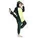 Price comparison product image AGOLOD Women Pajamas for Cosplay Party Halloween Christams Flannel Dinosaur Onesies Costume, Green Dinosaur, M (Fit Height 62.2inch-65.1inch)
