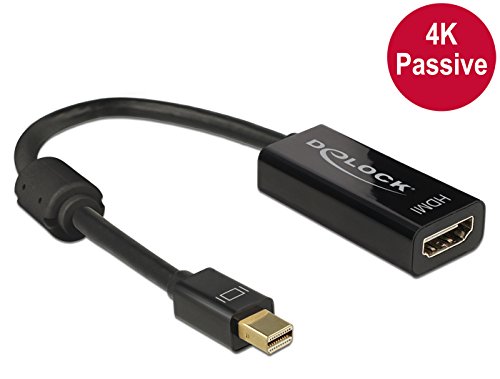 Delock Adapter mini Displayport 1.2 Stecker> HDMI Buchse 4K Passiv schwarz - 2