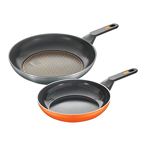 Preisvergleich Produktbild Berndes 16636569 Innovation Set++ Bratpfanne, grau, orange / schwarz