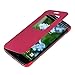 Produktbild kwmobile Hülle für LG G2 Mini - Bookstyle Case Handy Schutzhülle Kunstleder mit Sichtfenster - Flipcover Klapphülle Pink