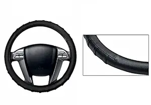 Vocado Leatherette Car Steering Wheel Cover Black Small Size-Tata Nano