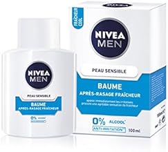 Nivea Men Baume Apr&egrave;s Rasage Peau Sensible Fraicheur 100 ml - Lot de 2
