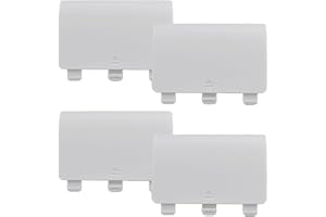 eWINNER 4 PCS Battery Back Cover for Xbox One/One S/One X Controller,Replacement Battery Cover Compatible with Xbox One,Battery Back Shell Covers for Xbox One,[NOT for Xbox Series X/S] (White)