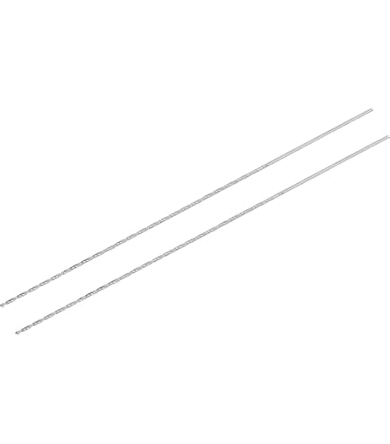 SOURCING MAP 5Pcs 1.5mm Mini Micro Forets Hélicoïdaux Haute Vitesse Acier Droit Tige Extra Long