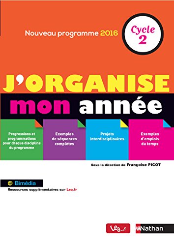Download J'organise mon année - Cycle 2
