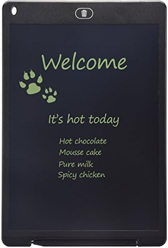Graphic Tablet,12 inch LCD Writing Tablet Screen Lock Digital Writing Board with Stylus Gifts for Kids Adults Home School and Work Office, Black