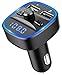 Price comparison product image Bluetooth FM Transmitter for Car, COMSOON Wireless Radio Transmitter Adapter Music Player Car Kit, Hands Free Calling, Dual USB Ports (5V/2.4A & 1A), Support SD Card USB Flash Drive (Black)