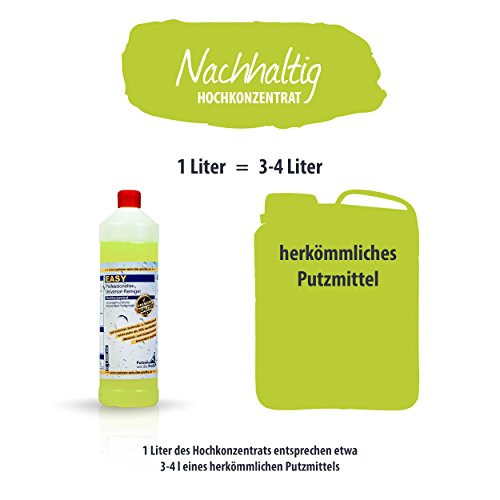 EASY Universal-Reiniger Konzentrat 1.000 ml, Profi-Reinigungsmittel, Glasreiniger, WC Reiniger, Badreiniger & Küchenreiniger für alle glatten Flächen - tierversuchsfrei - 5