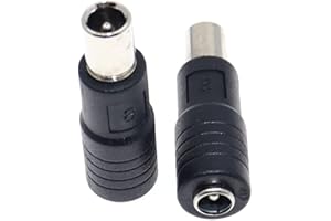 helpers lab 8,0mm x 1,6mm Macho a 5,5 mm Conector Jack Hembra para Scooter Eléctrico para Xiaomi Mijia y Ninebot Patinete Scooter Eléctrico ES1/ES2/2/ES4-1 Pieza