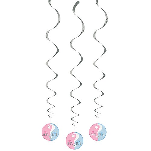 Zum Aufhängen Geschlecht Reveal Baby Dusche Dekorationen, 3 Pack - 2