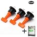 Produktbild TEAMWIN 50 Sets Fliesen Nivelliersystem Fliesen Leveler Spacer Fliesen Nivelliersystem mit Spezialschlüssel Wiederverwendbare Spacer Bodenbelag Ebene Fliesenheber Set System Bau (Kunststoff) (orange)