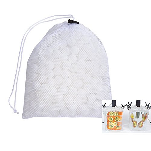 Locisne Sous Vide Kochen Bälle BPA Free 20mm 250 Bälle mit Mesh Trockentasche Für Anova Joule Herde Wasser Bad Kochen und Sous Vide Container