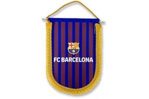 FUTBOL CLUB BARCELONA Banderin grande FC. Barcelona Nº 2 - Producto con Licencia - Medidas 22x16 cm. - 100% Acrilico