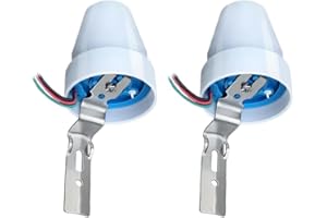 WallMall ® - Interruttore Crepuscolare per Esterno Sensore Regolabile da 5 a 50 Lux Fotocellula Alba Tramonto 220V fino a 16A oltre 3500W Protezione IP44 (2)