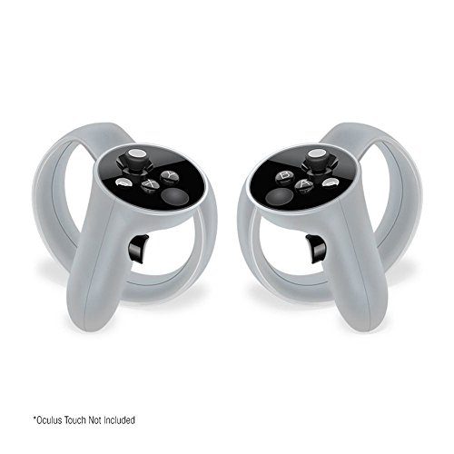 Preisvergleich Produktbild Silikonhülle GelShell Touch Controller Haut für Oculus Rift Controller Silikonschutzhüllen Griffe, weiß (2er Set)