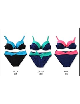 GK-Incantesimo colore multi colore Ladies Cup bikini costume da bagno costumi da bagno,Blu,XL