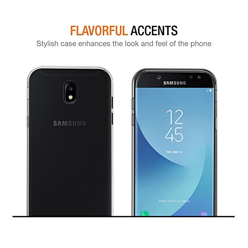 iVoler Funda Samsung Galaxy J7 2017  Slim Fit Samsung Galaxy J7 2017 Funda Carcasa Case Bumper con Absorci  n de Impactos y Anti-Ara  azos Espalda Case Cover para Samsung Galaxy J7 2017 -Transparente