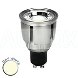  Bombilla LED GU10 de 9 W, no regulable, y con luz blanca cálida de 3000 K, 80 W, y chip de nueva tecnología. Para sustituir bombilla halógena, Day White 4000k, gu10, 9.00W 240.00V