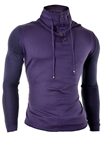 D&R Fashion Hommes Sweatshirt à Manches Longues T-Shirt Slim Fit Casual Chaudes Couleurs Multiples