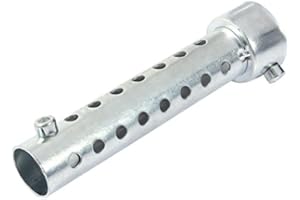 TBEST Universal Motorcycle Baffle, Universal Motorbike Motorcycle Exhaust Can DB Killer Silencer Muffler Pipe Insert Baffle Silver (35mm / 42mm / 45mm)(35mm)
