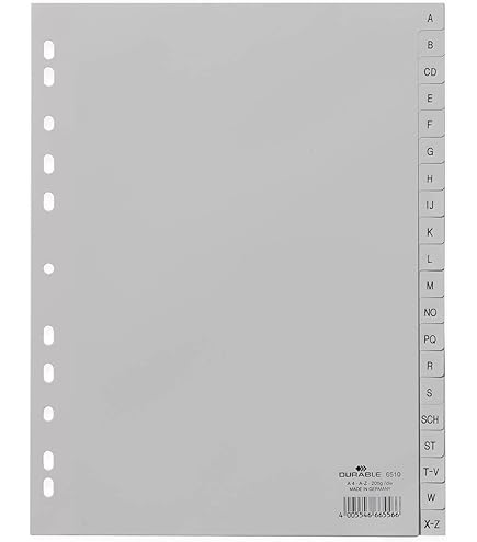 Divisorio Con Etichette 1-31 - Formato A4 Verde Durable